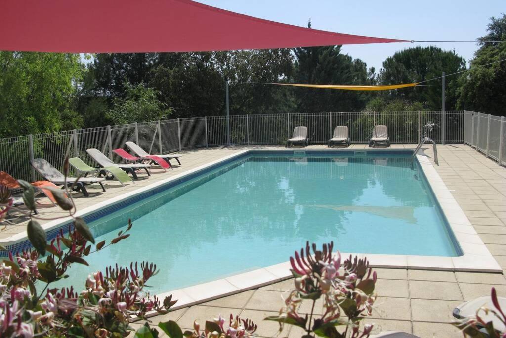 Gite Avec Piscine Et Climatisation Buzignargues Exterior foto